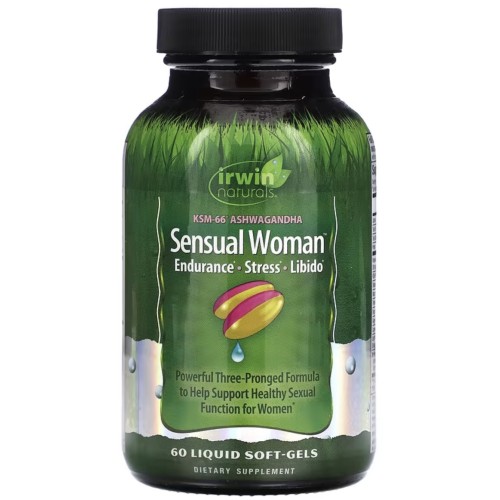 Irwin Naturals, Sensual Women, Endurance, Stress, Libido, 60 мягких таблеток с жидкостью